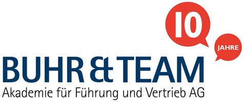 Jubiläums-Logo der Buhr & Team Akademie für Führung und Vertrieb AG