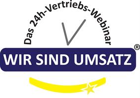 Logo der Wirtschafts-Weiterbildungsinitiative "Wir sind Umsatz"
